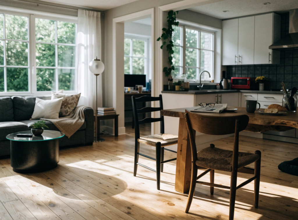 A Bright Open-Concept Living Room and Kitchen - Small Homes USA Newsletter
