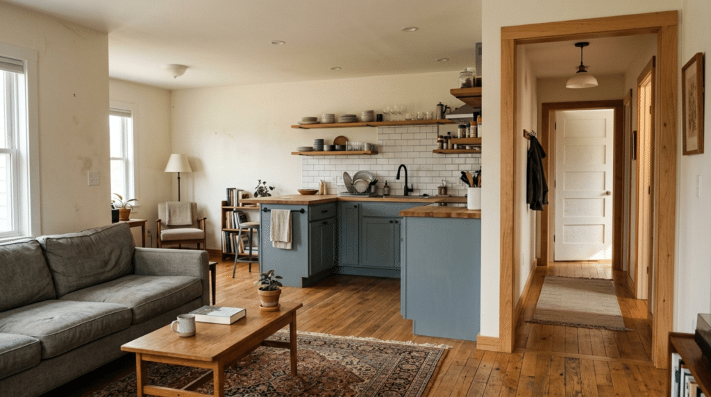 A finished small house living room - Small Homes USA Newsletter