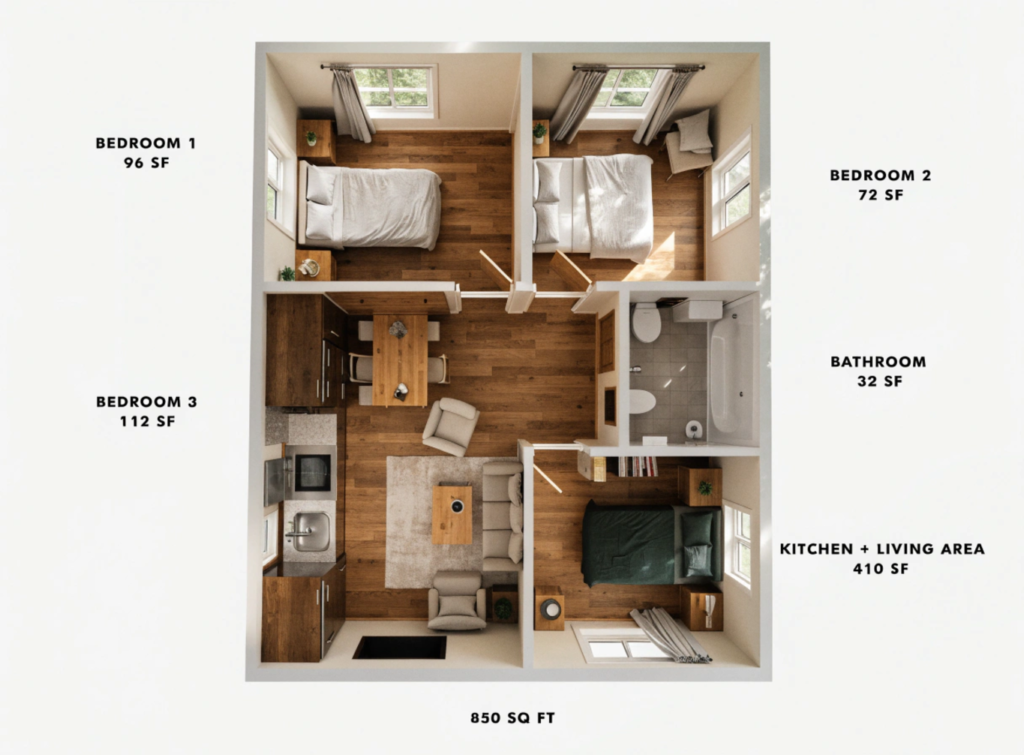 Top Down Home Plan - Small Homes USA Newsletter